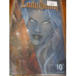 Quantity of Lady Death comics, printed by Avatar Press