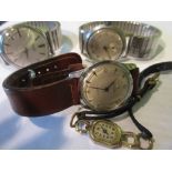 Gentleman's Seiko wristwatch, two other wristwatches and a ladies gold cased wristwatch