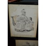 Set of six French prints, Journal des Demoiselles