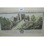 Group of five 18th Century black and white engravings, views of English castles