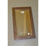 Small late 19th Century Arts and Crafts rectangular copper wall mirror