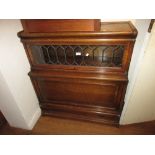 Oak Globe Wernicke type two section bookcase