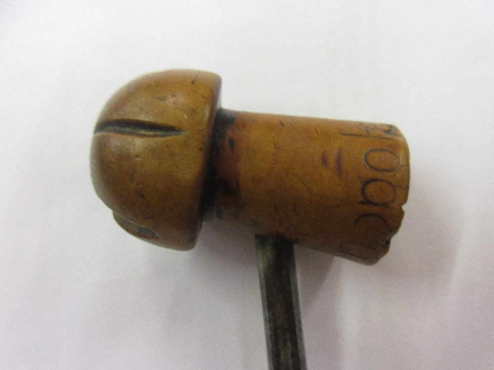 Unusual corkscrew, the handle in the form of a champagne cork, inscribed ' Monopole ', together with - Image 5 of 17