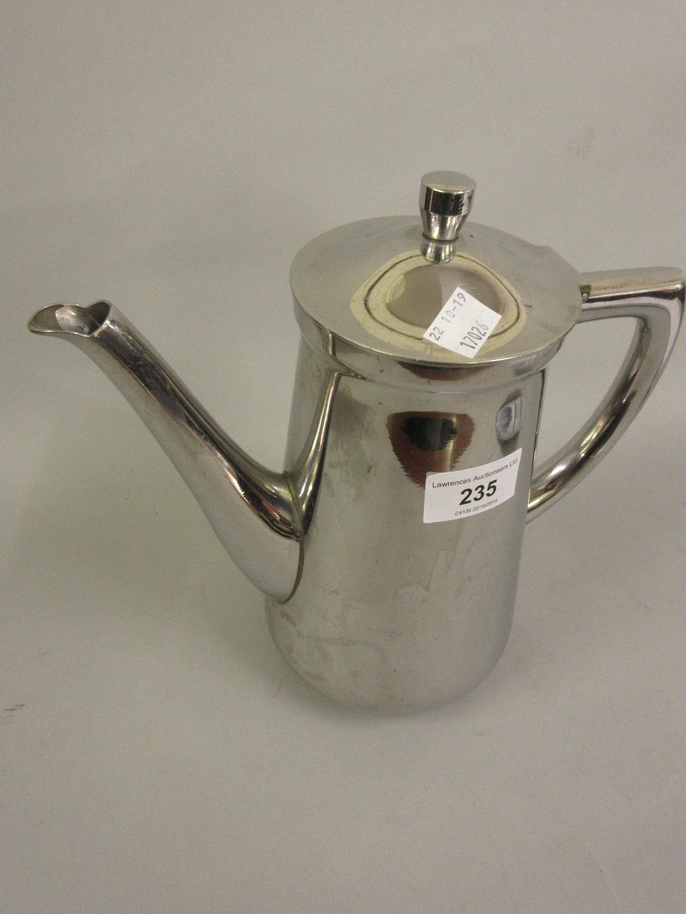 Cromaggan Luftwafe stainless steel coffee pot stamped Westerland, 1939