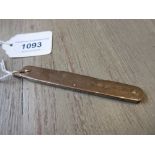 9ct Gold cased penknife