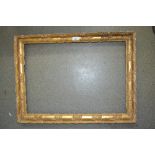 19th Century French gilt composition picture frame, the aperture 24.5ins x 17.5ins, together with