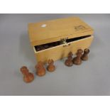 Studio Anne Carlton boxwood chess set, in original box