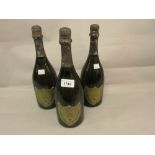 Three bottles Moet et Chandon Dom Perignon 1980