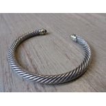 David Yurman, American silver rope design bangle