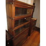 20th Century oak five section Globe Wernicke bookcase