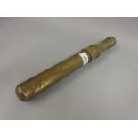 Brass truncheon form cylindrical box
