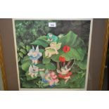 Beryl Cook, artist signed Limited Edition print, ' Fairy Dell ', published 1981, with Fine Art Trade