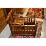 Child's low Chinese chair with folding tray