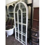 Pair of 19th Century white painted and glazed arched doors