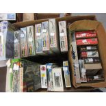 Quantity of small boxed aircraft scale models including Airfix, Italeri and Revell