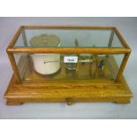 Negretti & Zambra, London, oak cased barograph