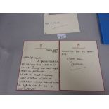 Three page autograph letter, signed from Diana, Princess of Wales on her personal Kensington