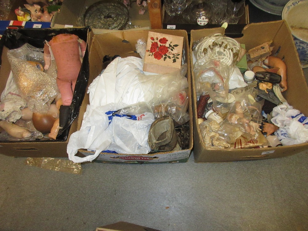 Quantity of various doll restoration accessories