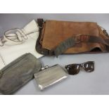Pair of vintage Ray Ban Wayfarer sunglasses, ladies leather shoulder bag, another handbag and two