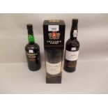Three bottles of port, Taylors 2001, Dows and Cockburns