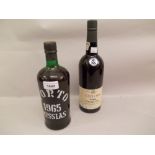 One bottle Porto Messias 1965, together with one bottle Taylors 1980 vintage port