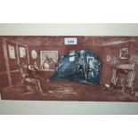 Rachel Laving, pair of artist signed proof etchings, ' Scrooge ' and ' Ghosts ', framed