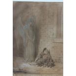 Gustav Dore, pen, ink and monochrome wash, ' The Angel of Mercy, signed and inscribed 12 July