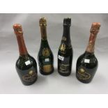 One bottle Pol Roger champagne, Winston Churchill vintage 1986, together with two bottles Laurent