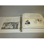 Large album containing a quantity of Royal Wedding postal First Day covers