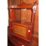 19th Century mahogany wall bracket with a single cupboard door