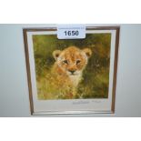 David Shepherd, pair of artist signed Limited Edition coloured proof prints, ' Leopard ' and '