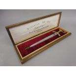 German replica paper knife / dagger inscribed Szezerbiec, housed in a wooden box