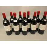 Nine bottles Chateau Cissac Cru Bourgeoise Haut Medoc 1990