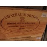 Twelve bottles Chateau Morton Bordeaux Superior 1999
