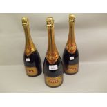 Five bottles Krug champagne Grand Cuvee The other two bottles of Krug are completely identical to