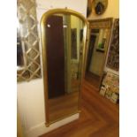 Reproduction gilt arched top dressing mirror