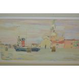 Duncan Grant, watercolour, ' San Giorgio Maggiore, Venice ', signed and dated '62, 6.5ins x 11.