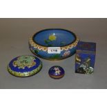 Miscellaneous small items of modern cloisonne