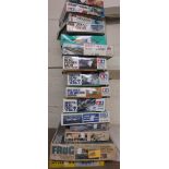 Group of fifteen various boxed scale models of aircraft including Tamiya and Esci