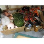Quantity of modern bisque headed dolls and composite dolls etc., together with a quantity of