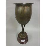 1935 Metal National athletism trophy cup on Bakelite stand
