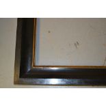 19th Century ebonised and parcel gilt picture frame 31ins x 25.25ins overall 25ins x 19ins aperture