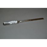 George III silver double ended marrow scoop