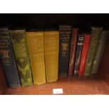Varied collection of topographical volumes, includes two volumes ' The Highland Clans of