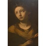 17th Century / 18th Century Italian school, oil on canvas, portrait of a seated lady wearing a