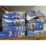 Group of ten Revell boxed scale models of aircraft