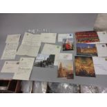 Collection of letters and greetings cards from Speaker Bernard Weatherill to Mrs K. Humphrey Newman,
