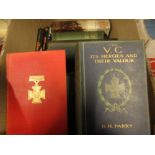Three volumes, ' The V.C. and D.S.O ' together with a collection of other military related books