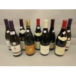 Three bottles, Pouilly Fume 2010 and 2011, together with six mixed bottles Bourgogne All high fill