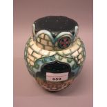 Moorcroft Arabian Nights pattern ginger jar with cover
